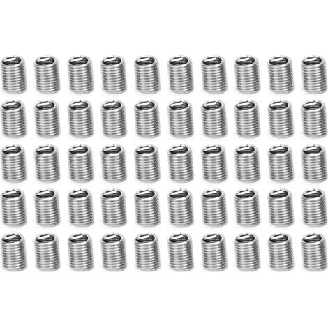 Gewindeeinsätze (männlich Und Weiblich), Reparaturwerkzeug Für Reduziermuttern Aus Edelstahl M5/16-18-2,5d, 50 Stück