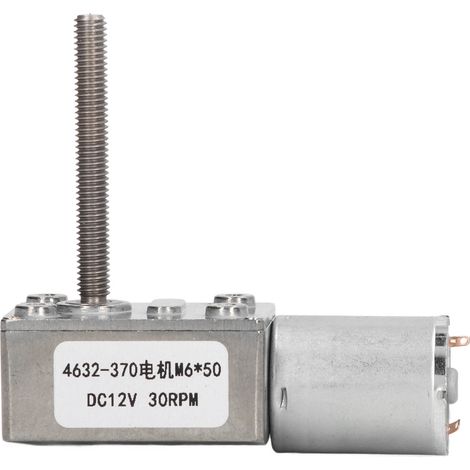 Gleichstrom-getriebemotor Mit 30 U/min, Automatische Verriegelung, Vielseitig Einsetzbar, 12-v-gleichstrom-schneckengetriebe M6x50 Mm