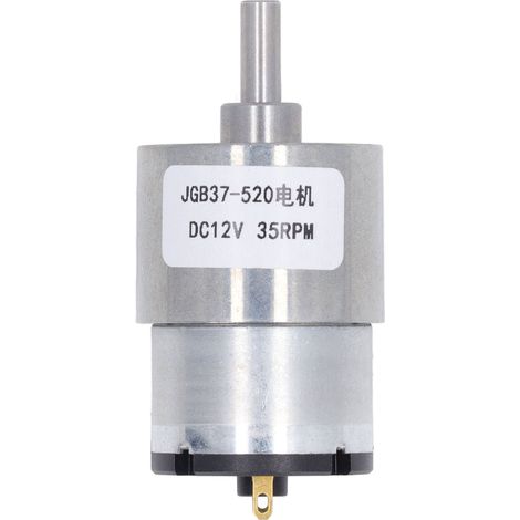 Gleichstrom-getriebemotor, Rechts-/linkslauf, Drehzahlreduzierung, Selbsthemmende Turbine, Schneckengetriebe, 12 V Gleichstrom, 35 U/min