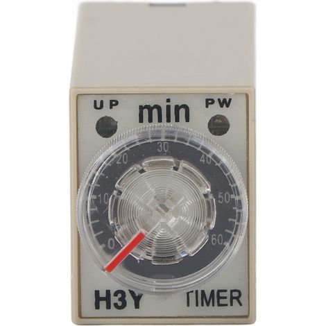 H3y-2 Verzögerungstimer, 8-poliges Relais, 0–60 Minuten, 5 A, Mehrzweck-drehschalter