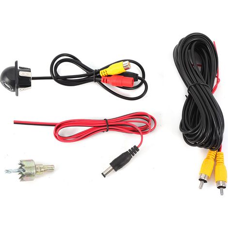 Hochauflösende 170°-farb-ccd-kamera Für Autos, Wasserdicht, 8 Leds, 20-mm-leuchte, Rückfahrkamera Für Bohrmaschinen
