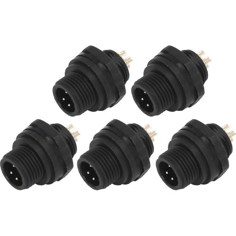 Ip67-industrie-wasserdichter Steckverbinder, 5 Stück, 4-polig, Für Luftfahrt-elektrokabel, Schnellstecker, E7-schleife