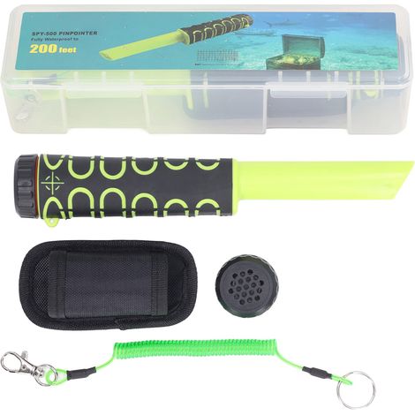 Ip68 Unterwasser-metalldetektor, Vollständig Wasserdicht, Schatzsuche, Tragbarer Pinpointer, Hohe Empfindlichkeit, Grün