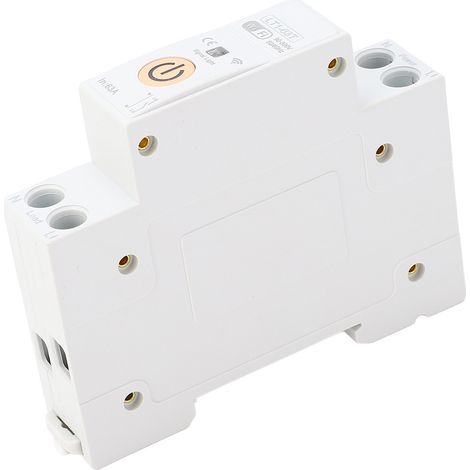 Intelligenter 63-a-wlan-leistungsschalter, Sprachsteuerung Per App, Din-schienen-netzschalter, Ein-/ausschalttimer Für Tuya Ac90-300v