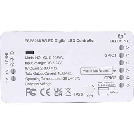 Led-streifen-controller Mit Über 100 Dynamischen Lichteffekten, Wlan-app, Musiksynchronisation Mit Mikrofon