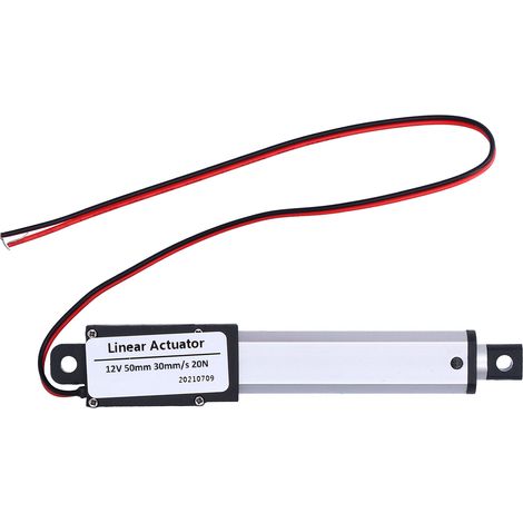 Linearantrieb, 50 Mm Hub, 12 V Dc, Geräuscharmer Interner Endschalter, Mini-antrieb Für Die Automobilindustrie, 30 Mm/s – 20 N