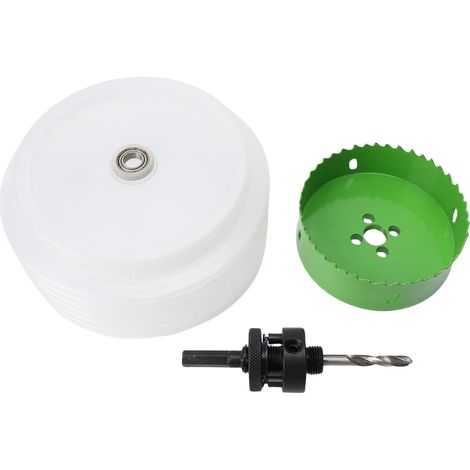 Lochsäge Für Einbauleuchten, 4-zoll-bimetall-bohrer Mit Staubabsaugung Für Led-beleuchtung, Holz- Und Kunststoffplatten, Decken, Gipskarton, Grüne