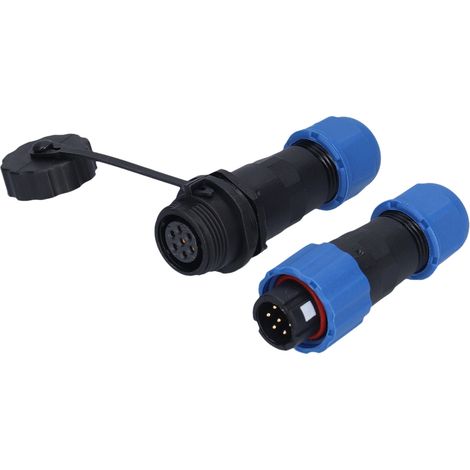 Luftfahrtkabelverbinder, 1- Bis 7-poliger Stecker, Robuste Verbindung, Gute Korrosionsbeständigkeit, 7-poliger Stecker (250 V 5 A)