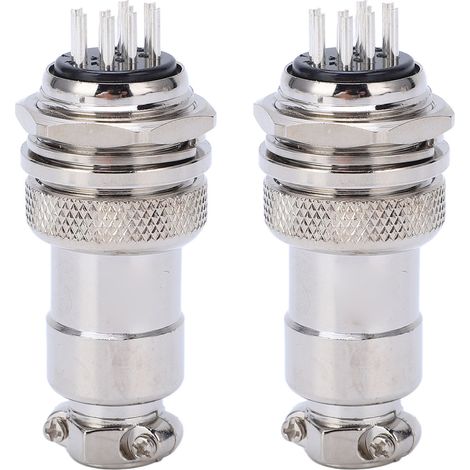 Luftfahrtsteckverbinder Aus Zinklegierung, 2 Stück, 20-mm-stecker (männlich/weiblich), Ac/dc 250 V