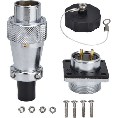 Luftfahrtstecker, Wasserdicht, 2-polig, Für Led-industriegeräte, 500 V Ws20