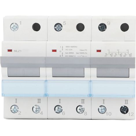 Manueller Umschalter Mit Zwei Leistungsstufen, 400 V Ac, Einseitiger Verriegelungs-leistungsschalter Für 35-mm-din-schienenmontage, 3-poliger Mts 100 A