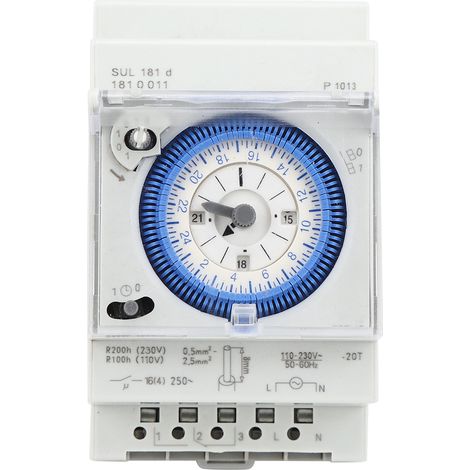 Mechanischer Timer Sul181d, 15 Minuten – 24 Stunden, Zeitverzögerungsrelais, 250 V Ac, 16 A