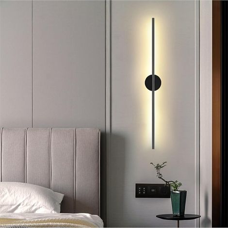Moderne Lineare Led-wandleuchte – Langer Led-streifen – Warmes Licht 3000 K – 85–265 V – Für Wohn- Und Schlafzimmer