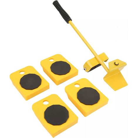 Möbelumzugswerkzeug-set, 200 Kg Tragkraft, 4 Rollengleiter, Schwerlast-umzugswerkzeuge