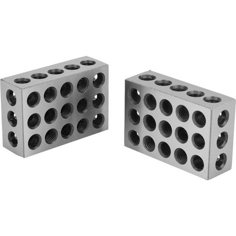 Parallelspannblöcke, 2 Stück, 25 X 50 X 75 Mm, 23 Löcher, Fräsen, Maschinenzubehör