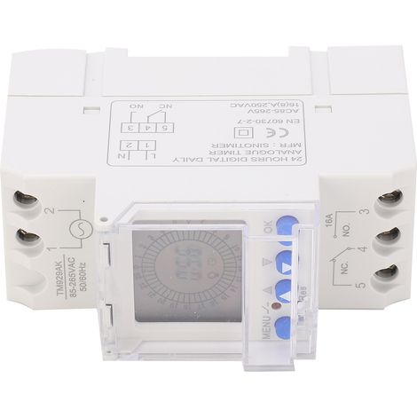 Programmierbarer Analog-digital-timer, Hintergrundbeleuchtetes Lcd-display Tm929ak 85–265 V 16 A
