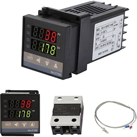 Rex-c100 Pid-digitaltemperaturregler – Messbereich: 0–1300 °c – Stromversorgung: 110–240 V Ac – Genauigkeit: 0,5 % Fs – Einfache Installation – Ac 110–240 V