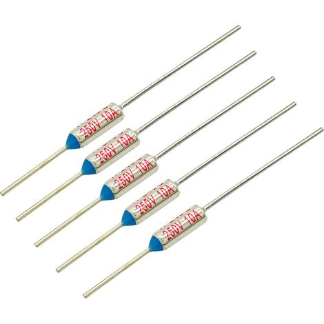 Ry Tf-serie Metall-thermosicherung, 5 Stück, Hochtemperatur-elektronikbauteile 240 °c, 10 A 250 V