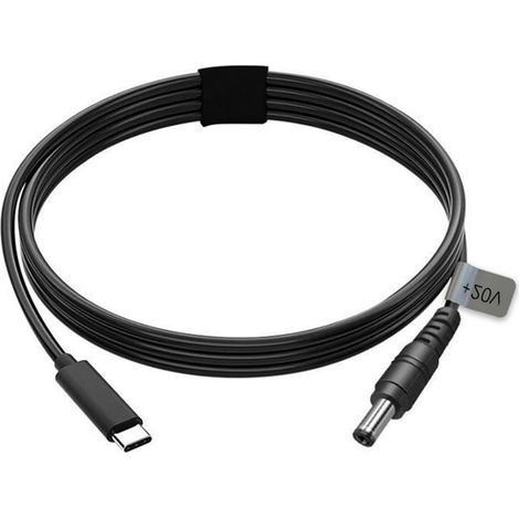 Rechteckiges Ersatz-gleichstromkabel Für Satelliten-geräte Mit Mini-usb-typ-c-anschluss, 100 W Pd-leistung, 2 M / 6,5 Fuß