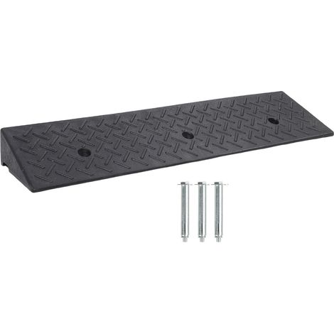 Robuste, Tragbare Gummibordsteinrampe, 7,6 Cm (3 Zoll) Hoch, Für Einfahrten, Bremsschwellen, Laderampen, Lagerhallen, Rollstühle Und Motorräder.
