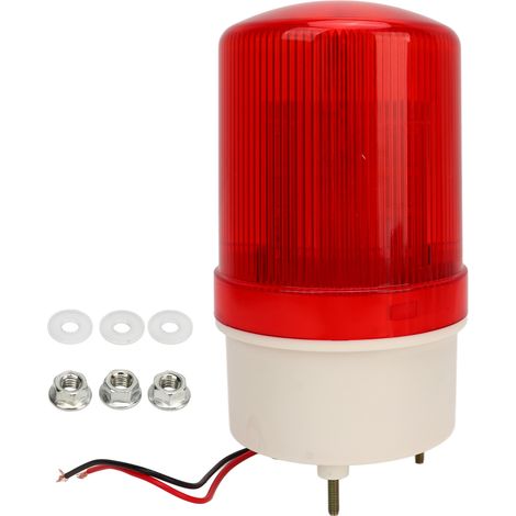 Rotierende Led-blitzleuchte, 120 Db Akustischer Alarm, Abs, Ip54, Warnleuchte Für Den Innen- Und Außenbereich, 24 V