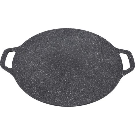Runde Grillpfanne Aus Hochwärmeleitfähigem Aluminium Mit Glänzender Oberfläche
