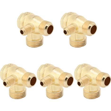 Rückschlagventil Für Luftkompressoren, Einwegventil, 1/2 X 3/8 X 10, Abgeschrägt, Zubehör Für Kleine Pumpen, Zinklegierung, 5 Stück
