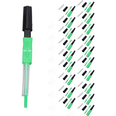 Sc-glasfaserverbinder, Keramikkern, Fusionsspleißtyp, Singlemode-schnellverbinder, 20 Stück