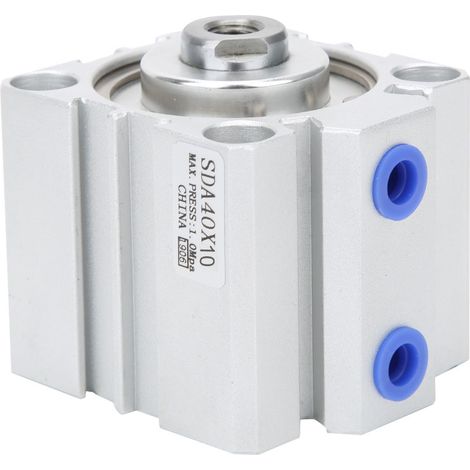 Sda40 Slim-luftzylinder Aus Aluminiumlegierung, Doppeltwirkende Pneumatische Komponenten 10/15/20 Mm Sda40x10