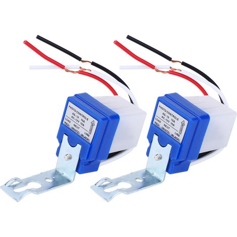 Satz Mit 2 Automatischen Schaltern Für Außenbeleuchtung (straßenbeleuchtung) Mit Fotoelektrischer Erkennung As-10a-12v Dc12v