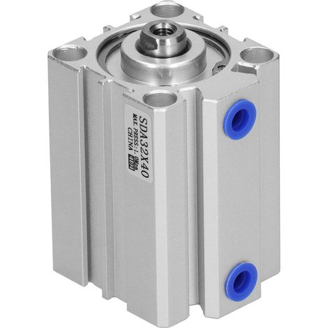 Schlanker Aluminium-luftzylinder, Doppeltwirkend, Pneumatische Dichtungskomponenten, Zubehör, 32 Mm Bohrung Sda32x40