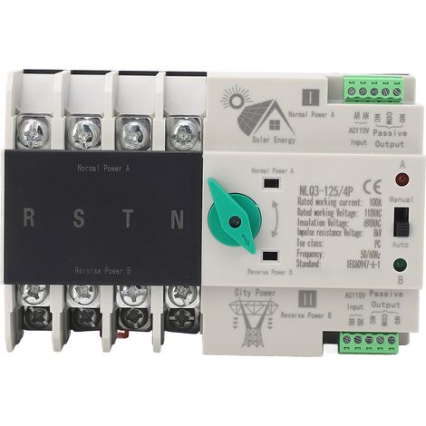 Schnelle Umschaltung Des Automatischen Zweistrom-umschalters 110 V Ac 63 A 4p
