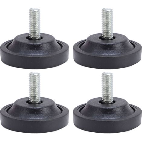 Schraubfüße Aus Gummi Für Möbel, 4 Stück, Verstellbares M10-gewinde, Für Tische, Stühle, Sofas, 58 Mm Durchmesser