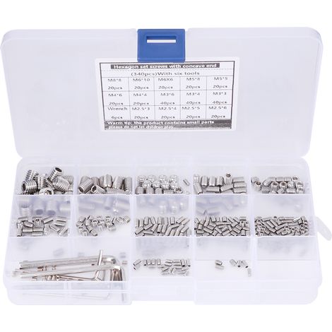 Sechskantadapter Aus Edelstahl 340, Schraubensatz 304, 6 Schraubenschlüssel, Hardware-teile