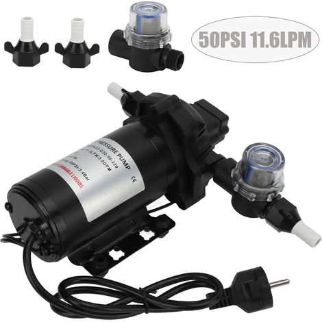 Selbstansaugende Membranpumpe, Wohnmobil-wasserpumpe, 220 V Gleichstrom, 50 Psi, 11,6 L/min. Hochdruck-membranpumpe Mit Selbstansaugung Für Wasser In Wohnmobilen, Booten Und Gärten.
