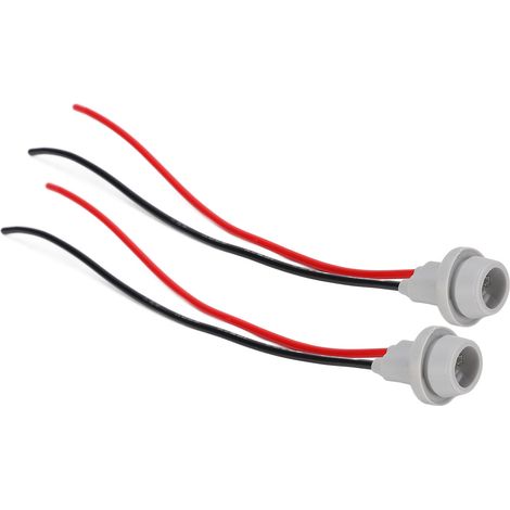 Set Mit 2 Hitzebeständigen Lampenfassungen, Flexibel Und Einfach Zu Installieren, Mit Kabel.