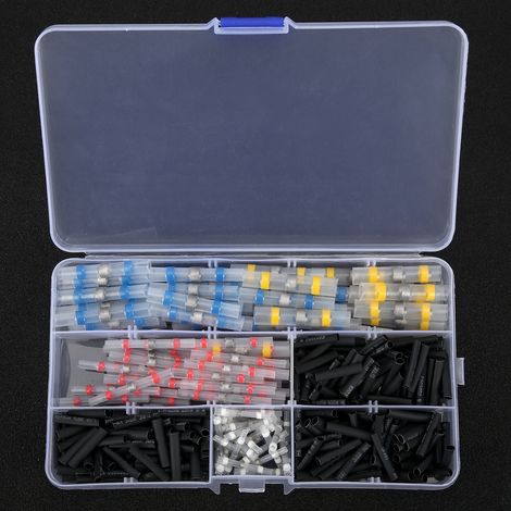 Set Mit 300 Schrumpfschläuchen Zum Durchgehenden Verpressen, Wasserdicht Und Schweißbar.