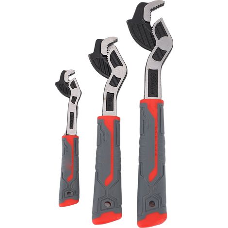 Set Mit 3 Rohrzangen (6, 8, 10 Zoll), Selbstsichernde Rohrzangen Für Rohre, Schrauben Und Muttern Mit Einem Durchmesser Von 9/32 Zoll Bis 1-3/8 Zoll.