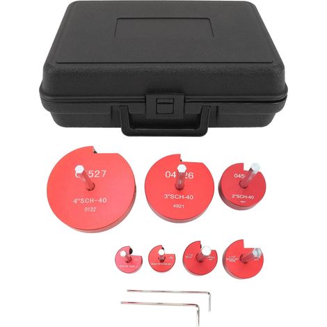 Standard-rohrreibahle Für Pvc-rohre, Rohrreibahlen-set (7-teilig) Für Wasserleitungen Und Abwasserrohre