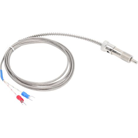 Thermoelement 0–400 °c Typ K Temperaturfühler Mit Druckfeder, M12-gewinde, 4 M / 13,12 Ft