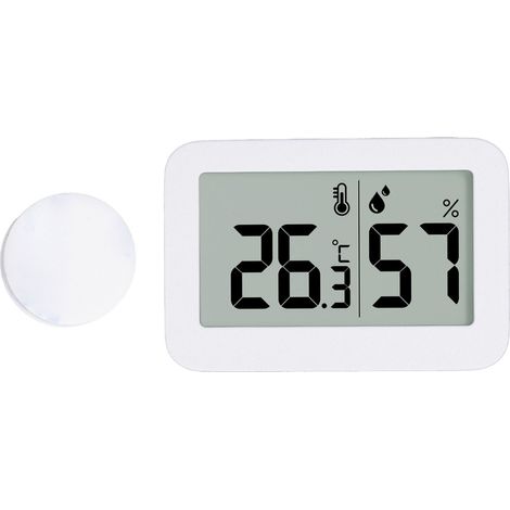 Thermometer Und Hygrometer Mit Lcd-anzeige (am/pm, °f/°c), Zuschaltbarer Echtzeitüberwachung, Datum, Uhrzeit, Mini-temperatur- Und Feuchtigkeitsmesser