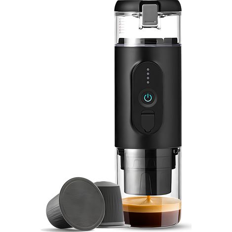Tragbare Espressomaschine: Reisekaffeemaschine, 12v Wiederaufladbar - Kompatibel Mit Nespresso-kapseln