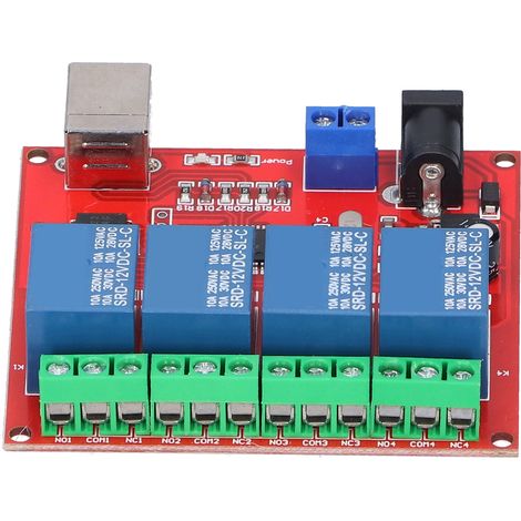 Treiberloses 4-kanal-pc-relaismodul, Intelligenter Schaltercontroller, 12-v-dc-leiterplatte