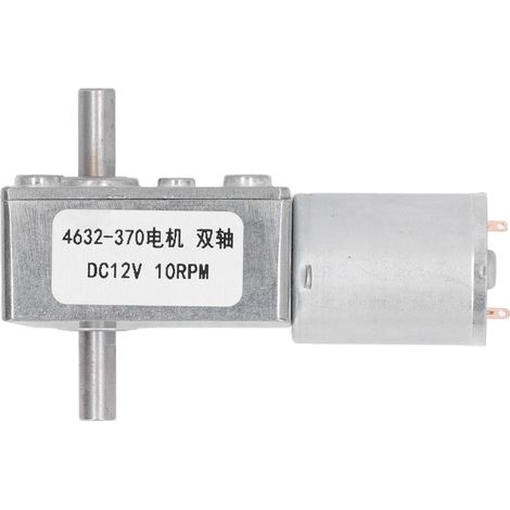Turbo-schneckengetriebemotor, 2 Wellen, Drehmomentstarkes Mikrogetriebe, Für 12-v-gleichstrom-elektrowerkzeuge, 10 U/min