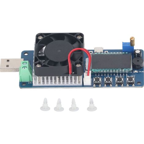Usb-akkukapazitätsmesser, Lcd-bildschirm, Mehrfachschutz-testmodul Mit Lüfter Für Ladegeräte, Powerbanks, Dc 5 V 4 A