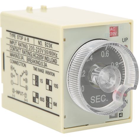 Verzögerungstimer, Zeitverzögerungsrelais, Einstellknopf, Störungsfreier Betrieb, Pc-gehäuse St3pa B Ac220v 50/60hz