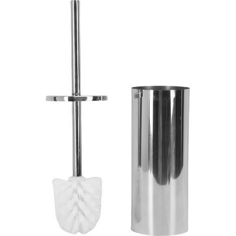 Wc-bürste Mit Halterung: Robuste Wc-bürste Aus Edelstahl 304 – Gründliche Reinigung Unter Dem Rand – Gebogene Borsten – Platzsparende Wandmontage – Badezimmeraccessoires