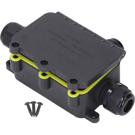 Wasserdichte 3-wege-anschlussdose, Ip68-zertifiziertes Externes Kunststoff-netzkabel Für 450-v-außenbeleuchtung