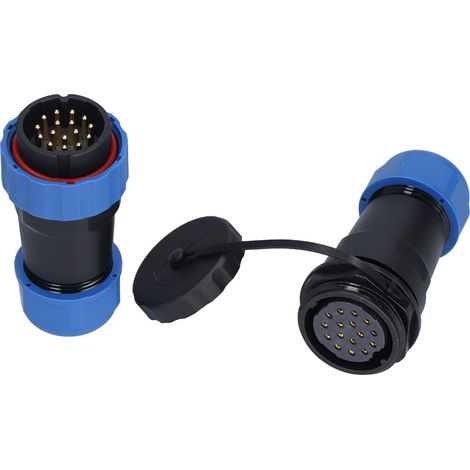 Wasserdichter Pa66-luftfahrtstecker, Oxidationsbeständig, Sp28, Ip68, 16 Pins