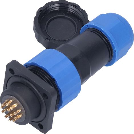 Wasserdichter Stromanschluss, Quadratischer Luftfahrtstecker, 250 V 5 A Sp20 Industrieschweißadapter